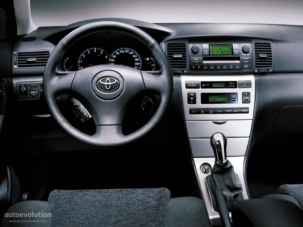 2004 Toyota corolla interior dimensions