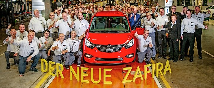 2017 Opel Zafira Production Begins In Russelsheim Plant - autoevolution