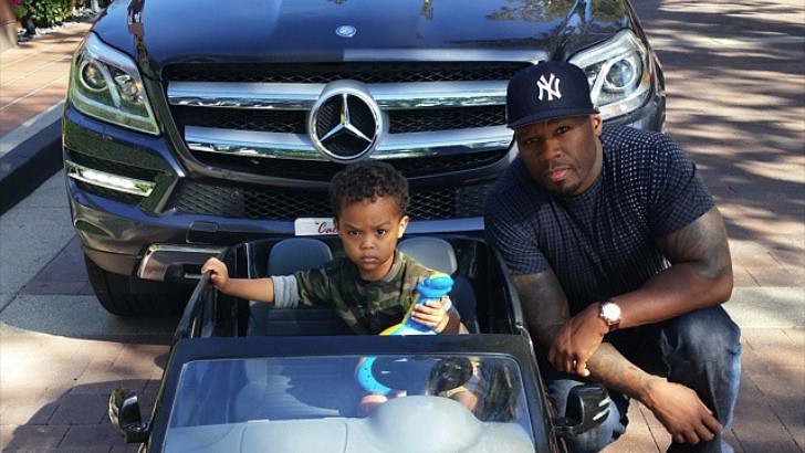 Image result for 50 cent with his son