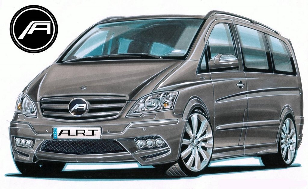 A.R.T. Previews Mercedes Viano Tuning Kit autoevolution