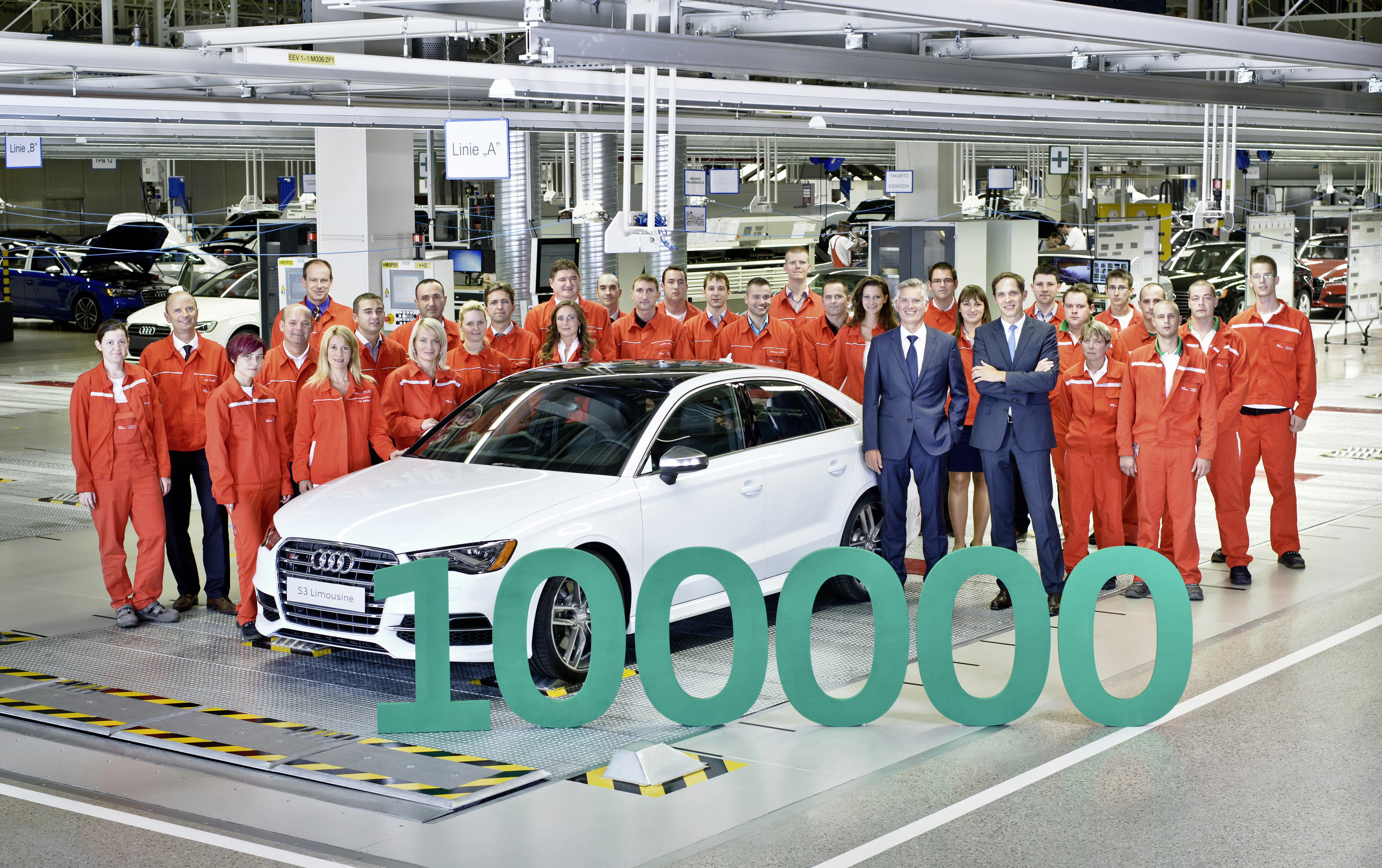 100000-й автомобиль завода Audi в Венгрии, Audi S3