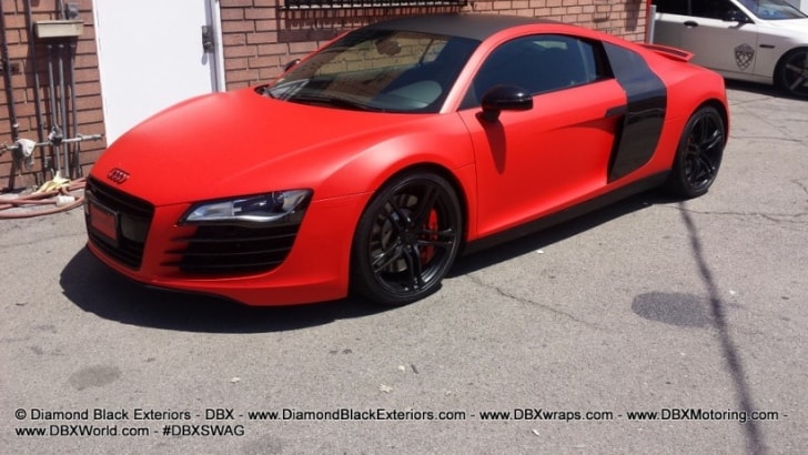 Audi R8 Wrapped in Matte Red by DBX   Photo Gallery   autoevolution