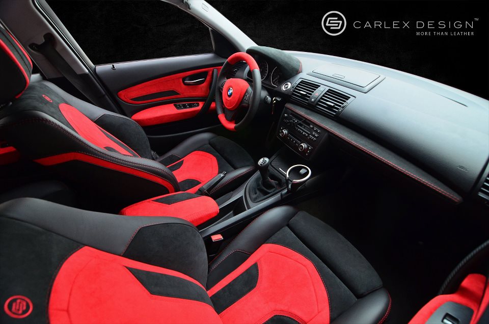 BMW 1-Series Red and Black Interior by Carlex