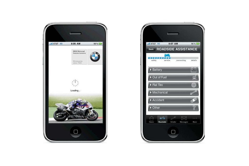 Bmw motorrad roadside assistance iphone app