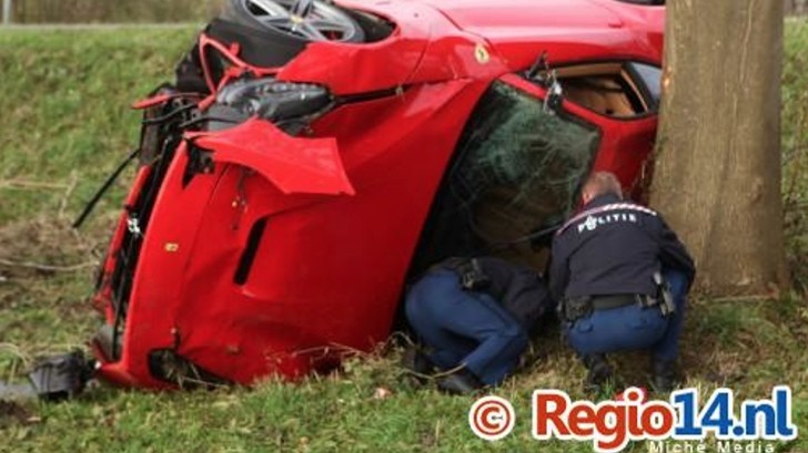 Ferrari F12 Crash: Totaled During Test Drive in Holland [Photo Gallery]