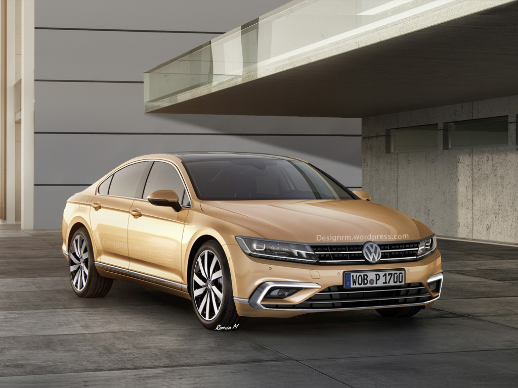 2016 Volkswagen CC Rendered to Four-Door Coupe Perfection