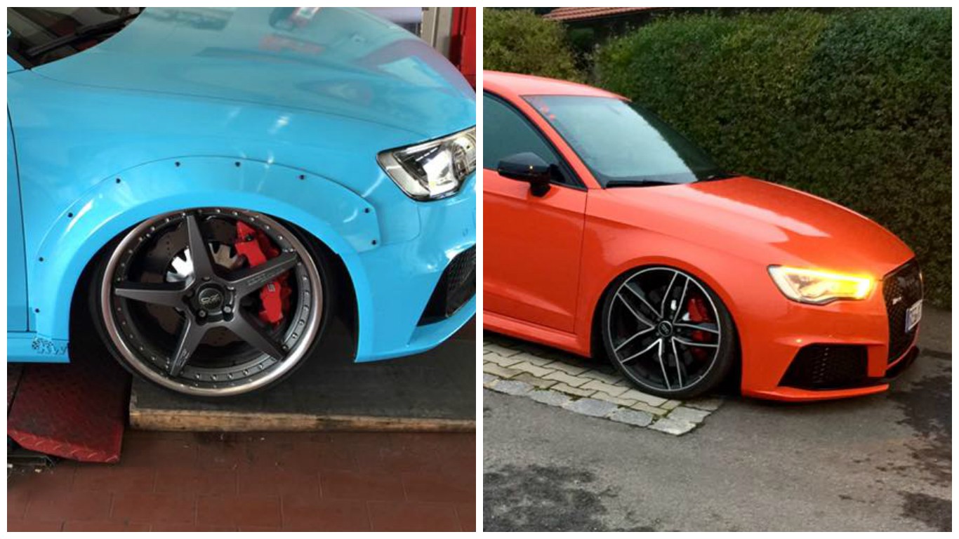 Audi RS3 8V Tuning: Wide Body Kit and Lowered Suspension ...