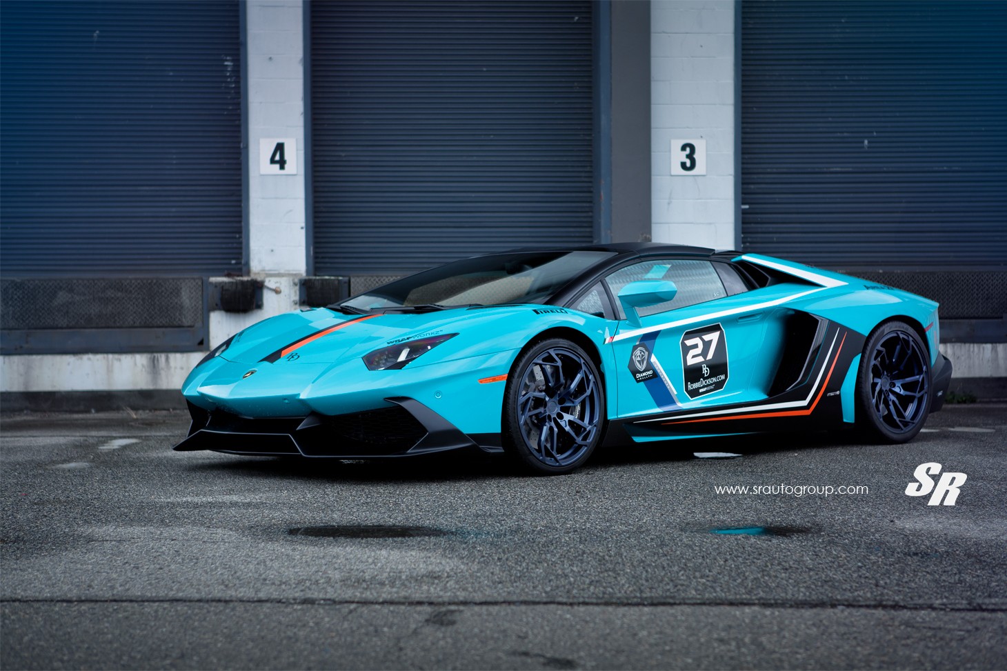 Baby Blue Lamborghini Aventador Gets PUR Wheels, LP720 ...