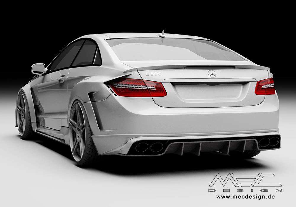 E-Class Coupe C207 Gets a Wide Bodykit From MEC Design - autoevolution