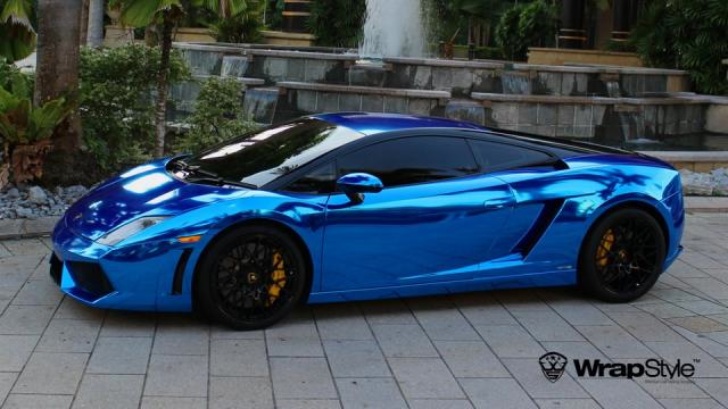 Lamborghini Gallardo Blue Chrome Wrap - autoevolution