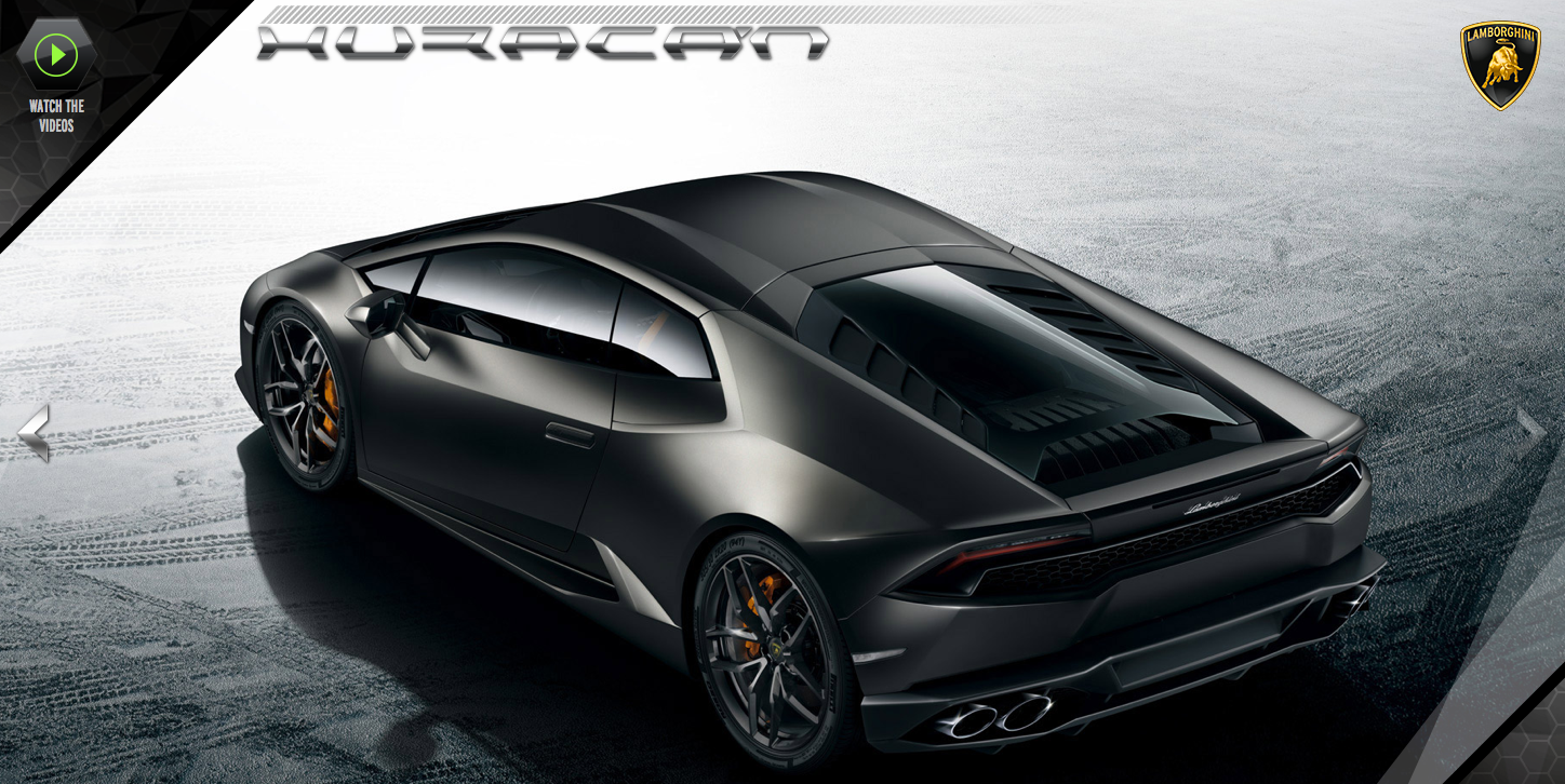 Lamborghini Opens Huracan Official Website