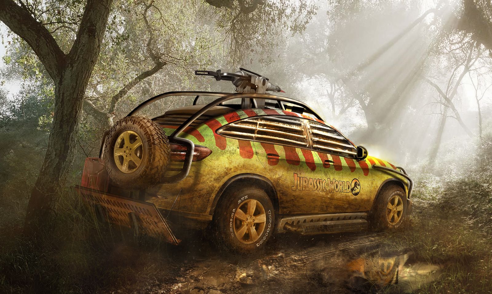 Mercedes GLE Coupe Rendered as Rugged Dinosaur Survival Machine [Cool