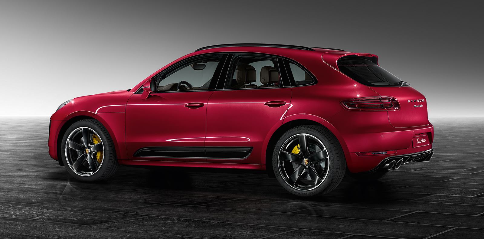 Porsche Macan Turbo Painted in Impulse Red Metallic Is Eye Candy