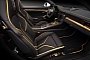 24k Gold and carbon fiber interior on Porsche 911 Turbo Stinger GTR By TopCar