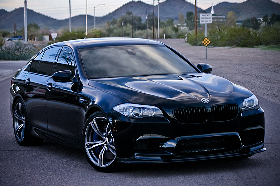 Blacked out bmw f10