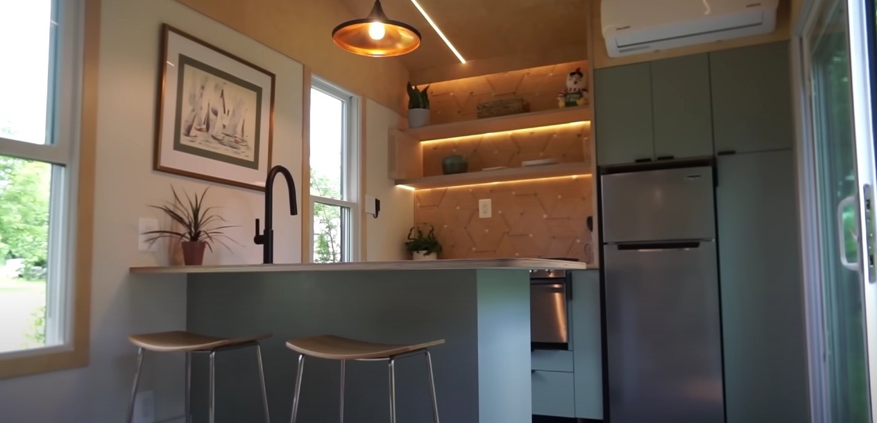 Ultra Modern Tiny Home Reveals An Ingenious Layout That Maximizes Space