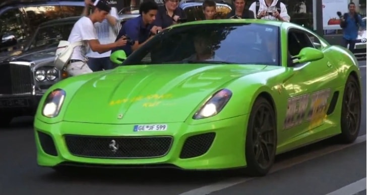 Lime Green Ferrari 4