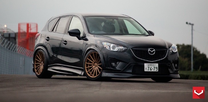 Mazda CX-5 Tuned with Vossen Wheels and Air Suspension - Photo Gallery