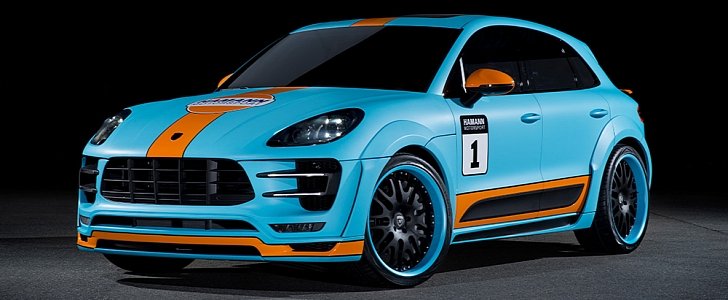 Porsche Macan Tuned by Hamann Gets Sports Gulf Racing Livery - Video