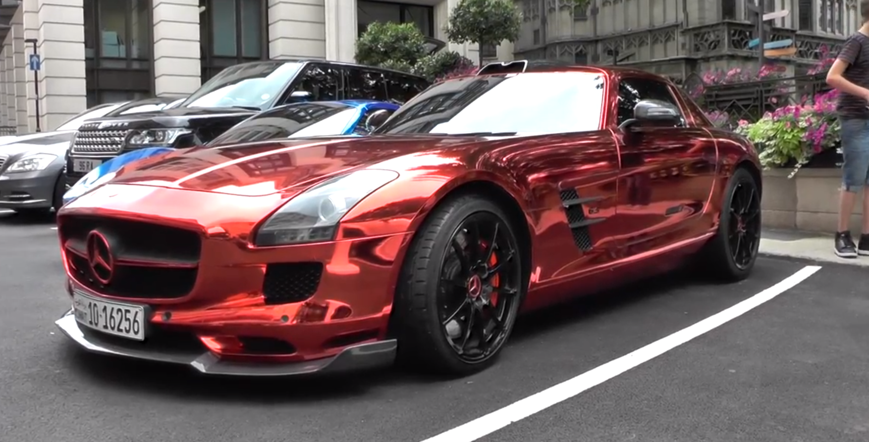 It39;s a Kuwaiti Mercedes SLS AMG , wrapped in red chrome and packing 