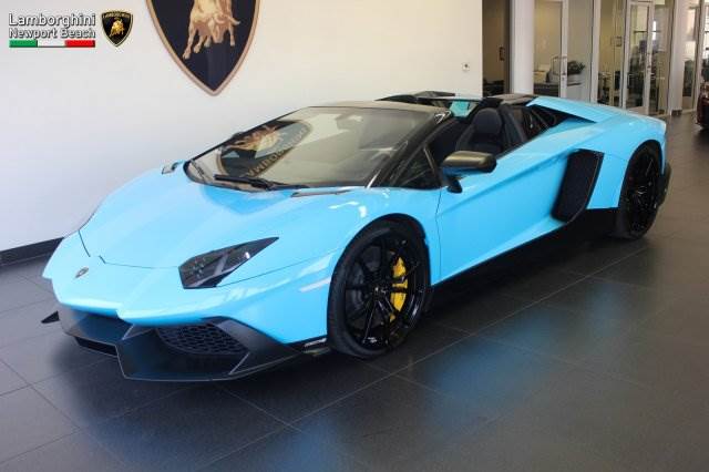 Smurf Blue Aventador Roadster 50th Anniversary for Sale in ...