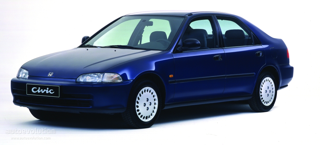 HONDA Civic Sedan specs - 1991, 1992, 1993, 1994, 1995 ...