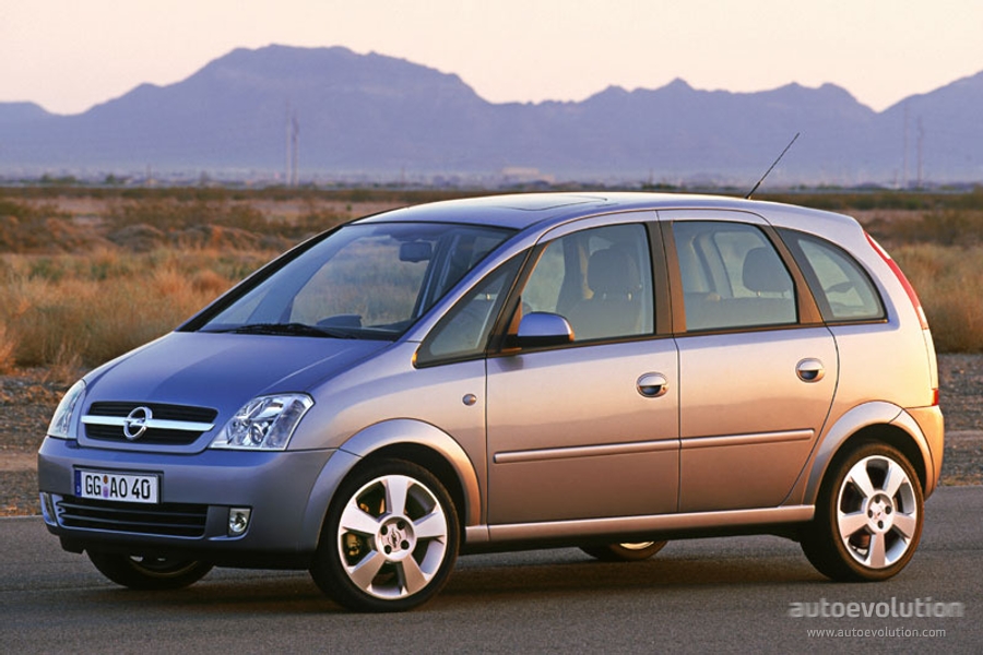 2003 Opel Meriva A  Technical Specs, Fuel consumption, Dimensions