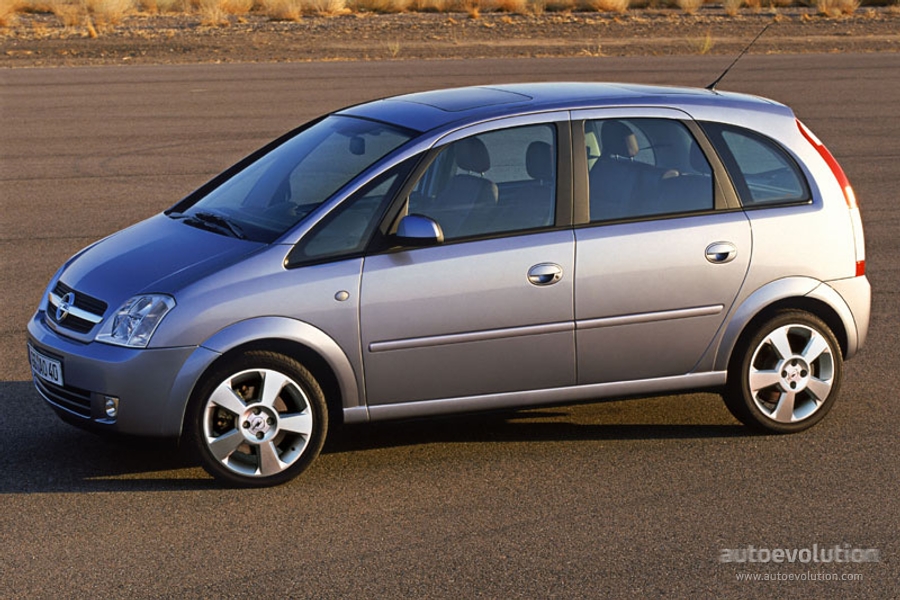 2003 Opel Meriva A  Technical Specs, Fuel consumption, Dimensions
