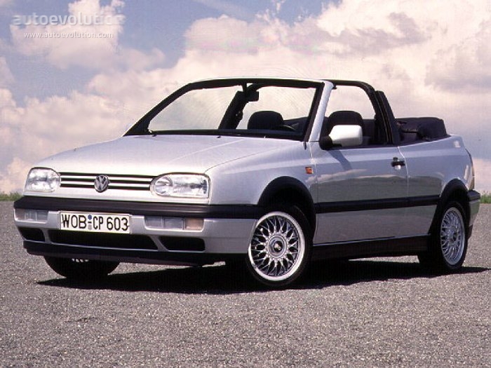 VOLKSWAGEN Golf III Cabrio Specs & Photos - 1993, 1994, 1995, 1996, 1997,  1998 - autoevolution