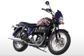 TRIUMPH Bonneville T100 Union Flag with Naked Lady photo gallery