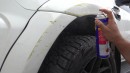 WD-40 paint scratch removal