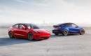 Tesla Model 3 (2017) and Model Y (2020)