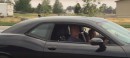 10-Year-Old does Dodge Challenger Hellcat burnout