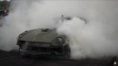 LS-swapped Datsun 280Z cremates rubber