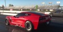1,000 HP manual C7 Corvette drag racing