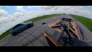 Lamborghini SVJ vs 1000 HP Cadillac 4-Door Sedan by Hennessey