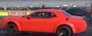 1,000 HP Charger Hellcat Drag Races Dodge Demon