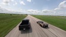 1,000-HP Hennessey Raptor R roll races Lamborghini Aventador SVJ