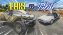 1,000-HP Halo Warthog vs. 500-HP DeLorean Drag Race