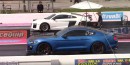 Ford Mustang Shelby GT500 vs. Twin-Turbo Supercars