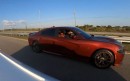 Dodge Charger Hellcat takes on a Chevrolet Camaro SS, both tuned