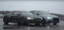 1,090-HP Audi R8 Drag Races a Tuned Audi RS3, the Underdog Prevails