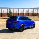 1,150 HP Iso Blue Jeep Trackhawk RS Edition with Cranberry and 24-inch Forgiato Tecnica S
