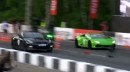 1,200 HP Nissan GT-R vs 1,200 HP Lamborghini Huracan Drag Race