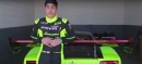13-Year-Old in Lamborghini Gallardo Racecar