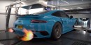 Tuned Porsche 991.2 Turbo S makes 1,355 hp on the dyno as it spits giant flames