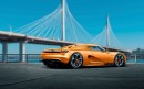 Koenigsegg CC850 peach rendering by Aksyonov Nikita