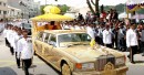 The Sultan of Brunei's Rolls-Royce Silver Spur II decked in 24-karate gold is still the most expensive royal car in the world