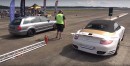 1,400 HP Audi S4 Sleeper Drag Races Tuned Porsche 911 Turbo