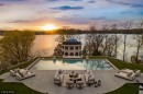 Windermere in Minnesota is an imposing mansion that sits on its own island, with an underground 8-car garage with drive-through car wash